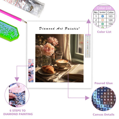 Sunlit Breakfast Moment - Diamond Painting