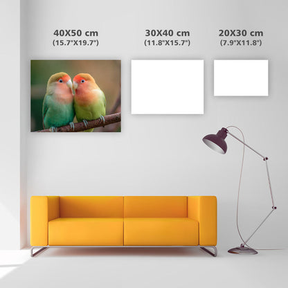 Lovebirds Kissing - Diamond Painting
