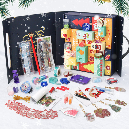 Diamond Painting Christmas Mystery Gift Box-Blue
