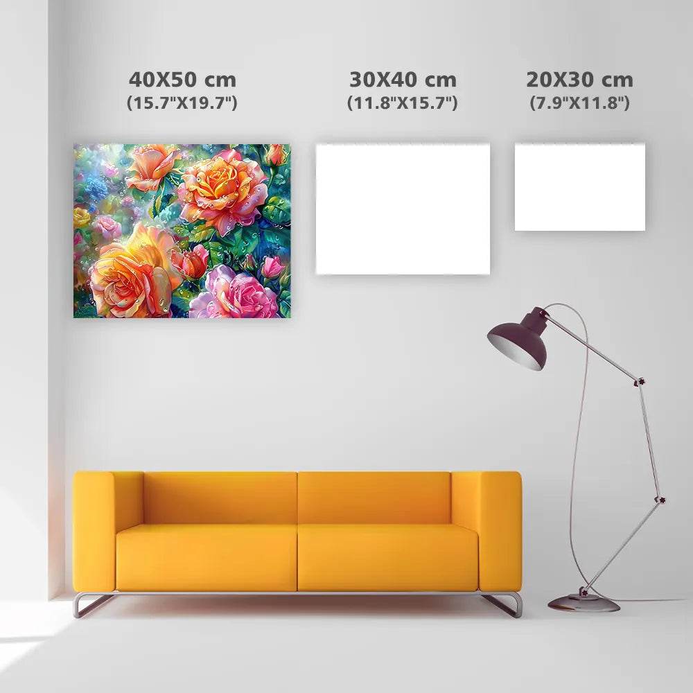 Dew Rose - Diamond Painting