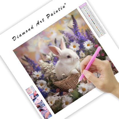 Spring Basket Bunny - Diamond Painting