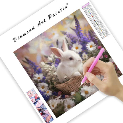 Spring Basket Bunny - Diamond Painting