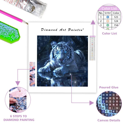 Crystal Tiger - Diamond Painting