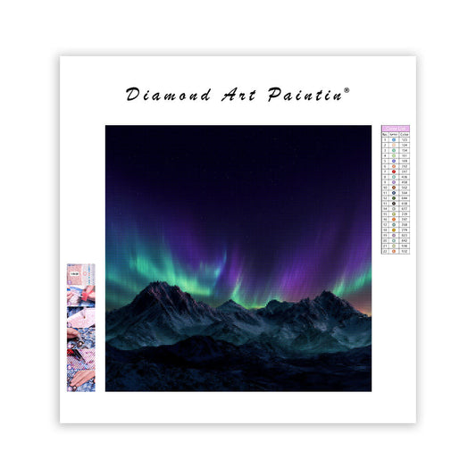 Aurora Mountains - Diamond Painting