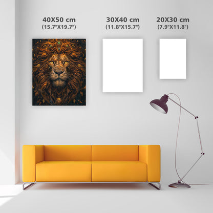 Amber Lion - Diamond Painting