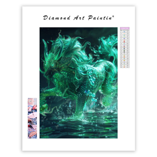 Azure Qilin - Diamond Painting