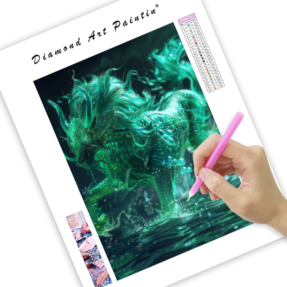 Azure Qilin - Diamond Painting