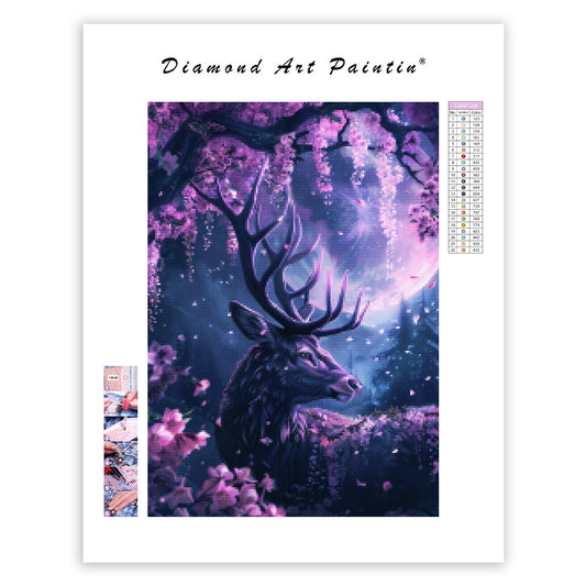 Blossom Stag - Diamond Painting