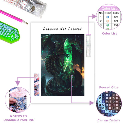 Crystal Dragon - Diamond Painting