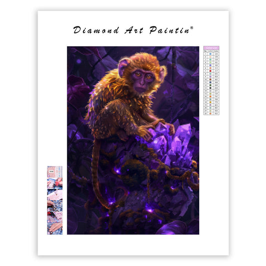 Crystal Monkey - Diamond Painting