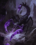 Winding crystal wyrm with shimmering scales in diamond art
