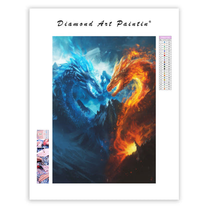 Frostfire Drake - Diamond Painting