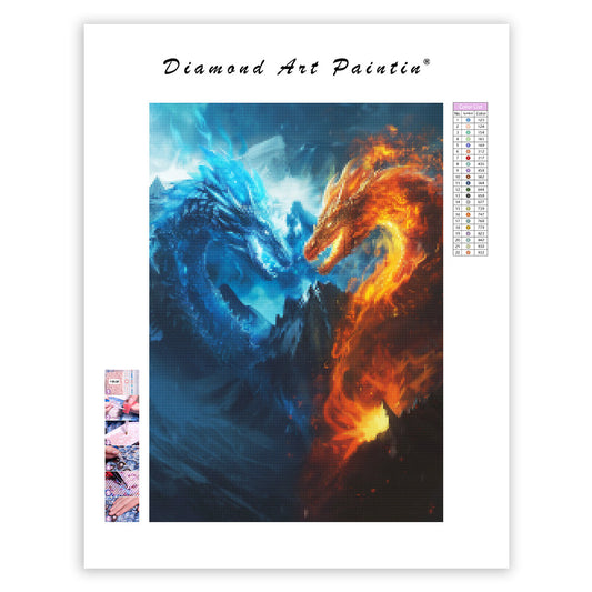 Frostfire Drake - Diamond Painting