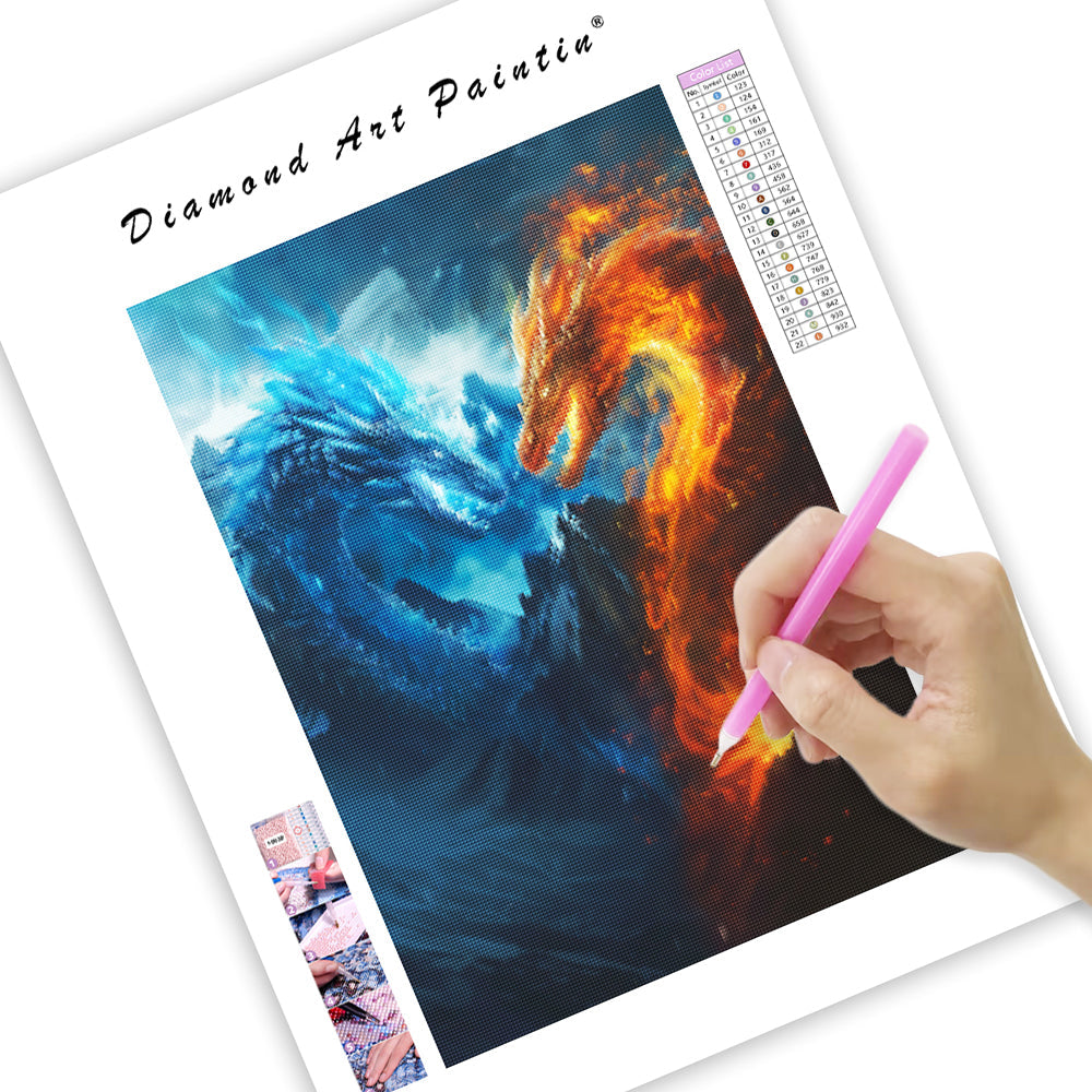 Frostfire Drake - Diamond Painting