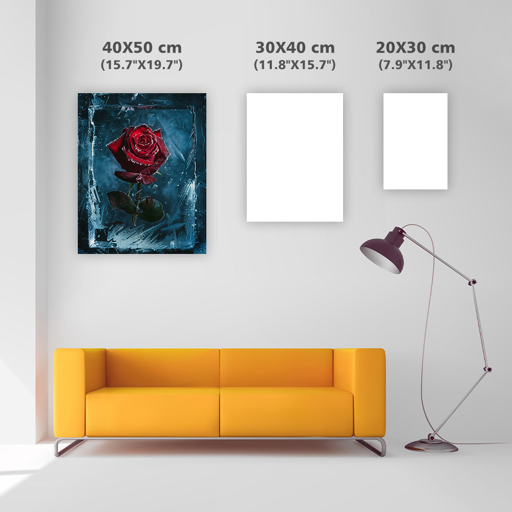 Frozen Rose - Diamond Painting