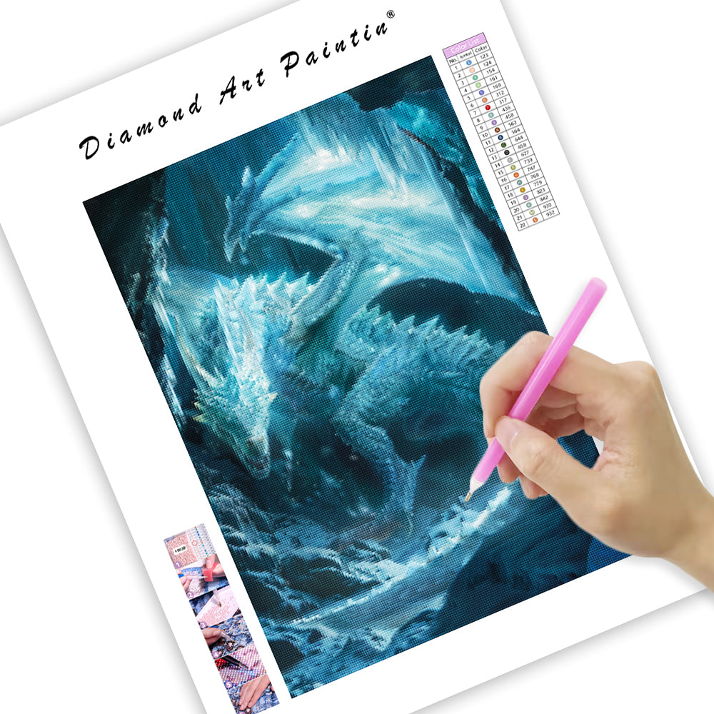 Frozen Wyrm - Diamond Painting
