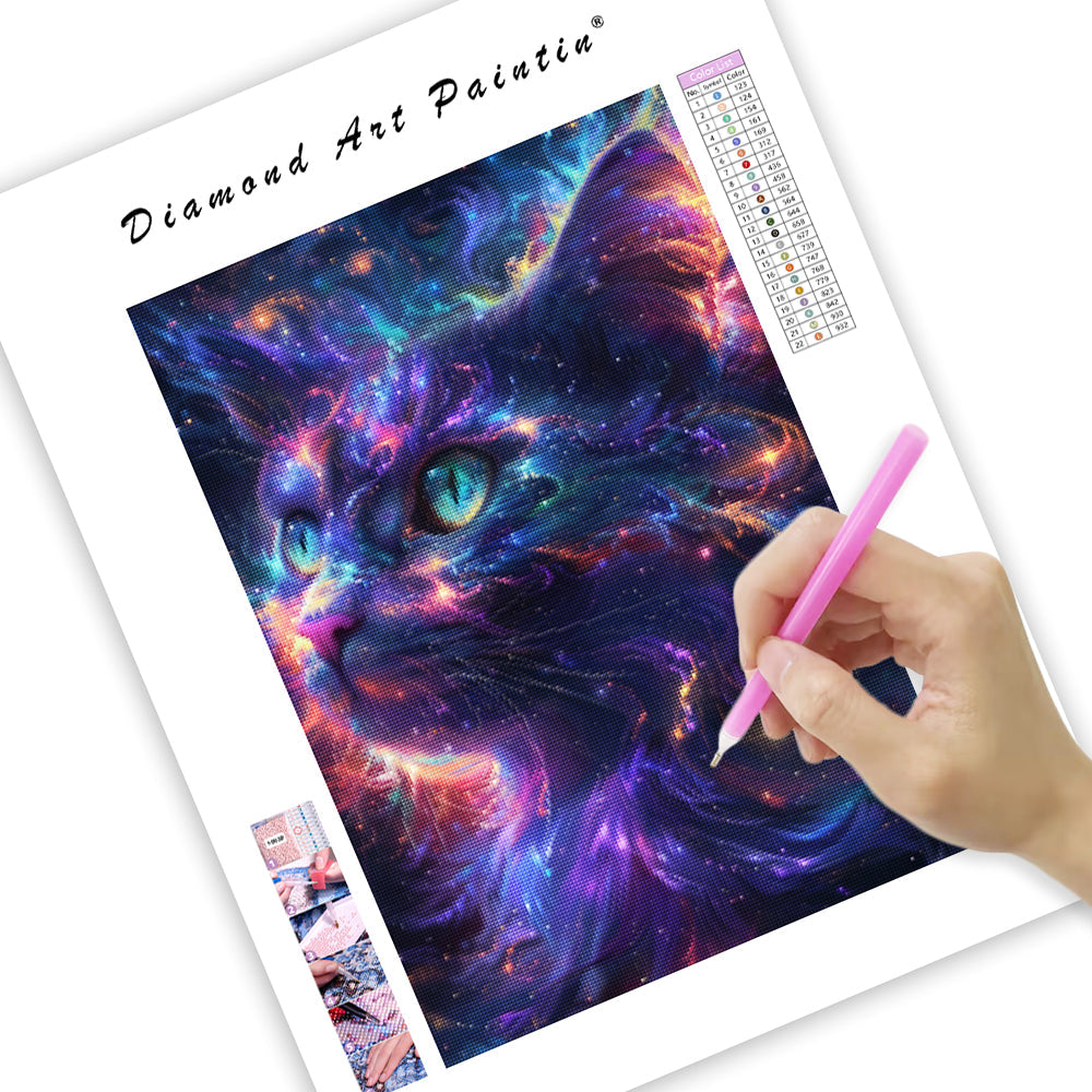 Galaxy Cat - Diamond Painting
