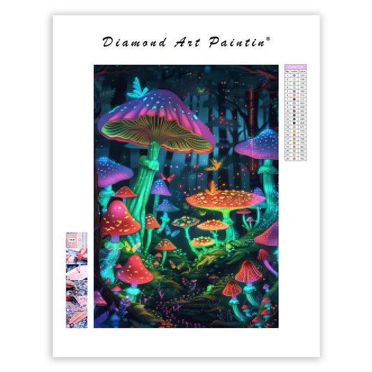 Glowshroom Forest - Diamond Painting
