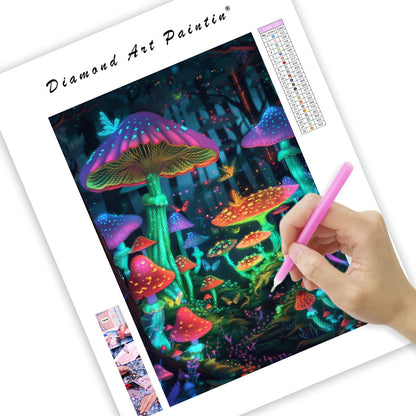 Glowshroom Forest - Diamond Painting