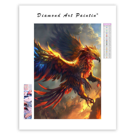 Inferno Griffin - Diamond Painting