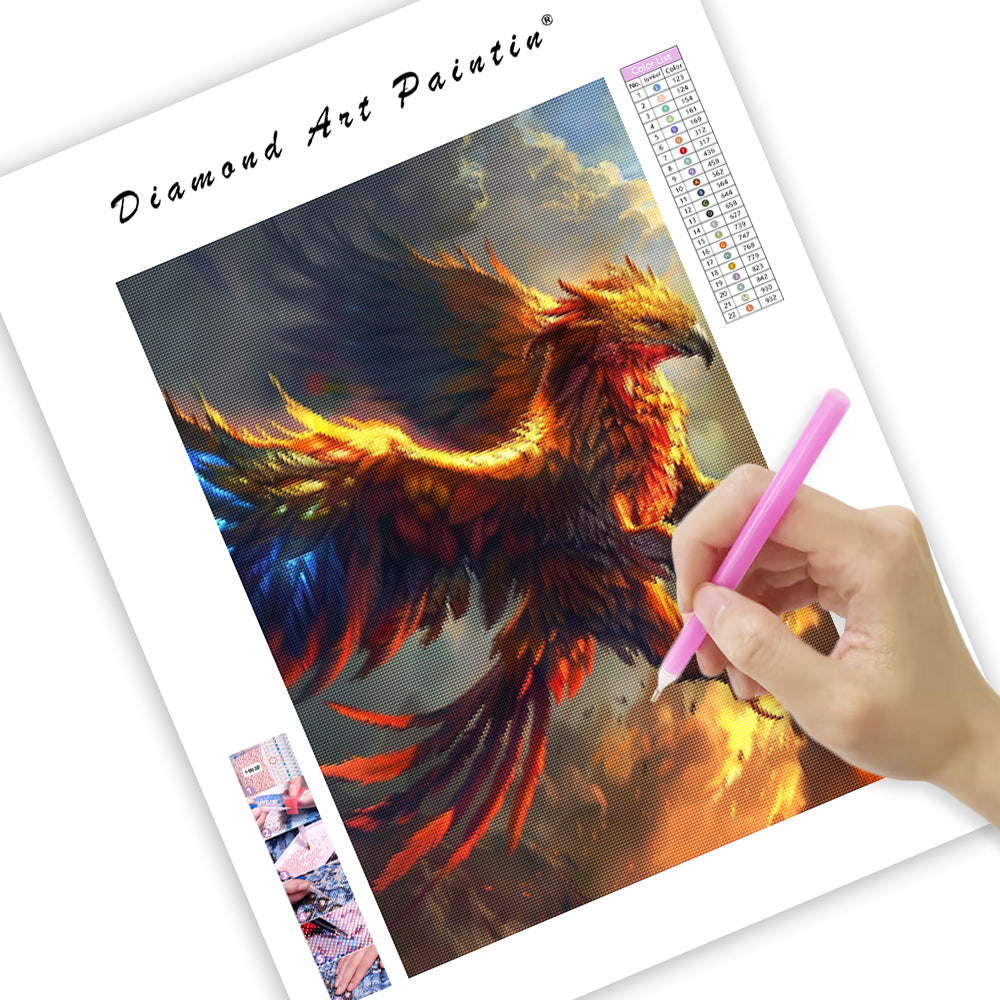 Inferno Griffin - Diamond Painting