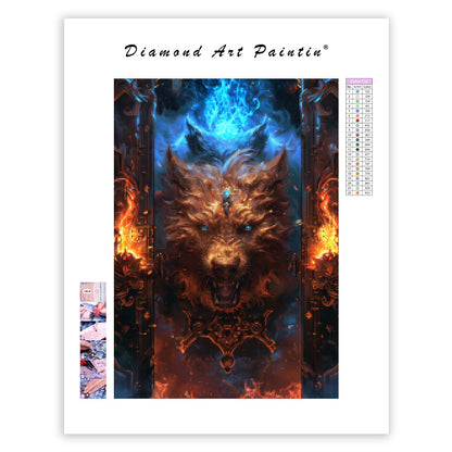 Inferno Hound - Diamond Painting