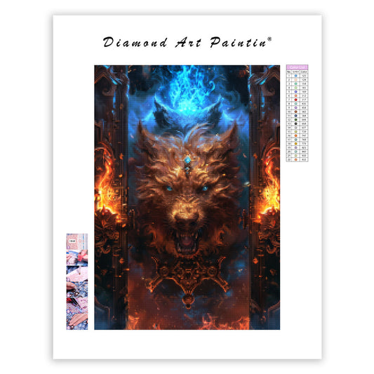 Inferno Hound - Diamond Painting