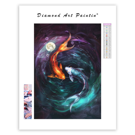 Lunar Koi - Diamond Painting