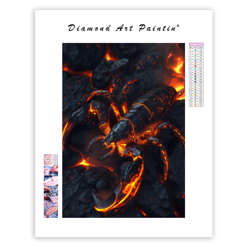 Magma Scorpion - Diamond Painting