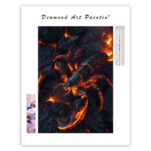 Magma Scorpion - Diamond Painting