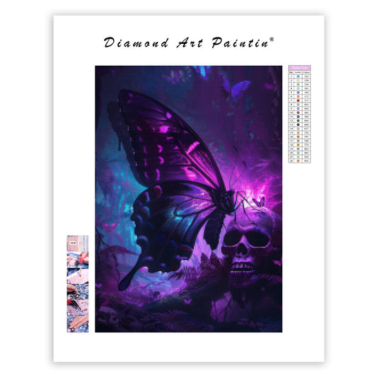Noir Butterfly - Diamond Painting