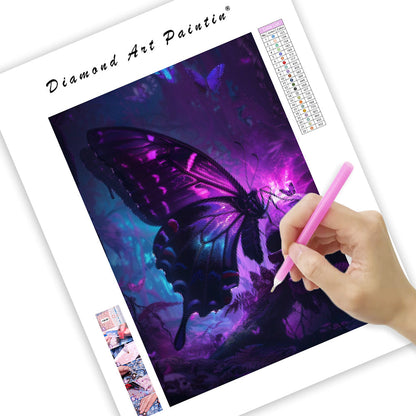 Noir Butterfly - Diamond Painting