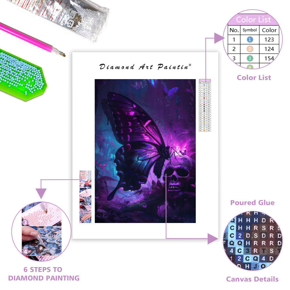 Noir Butterfly - Diamond Painting