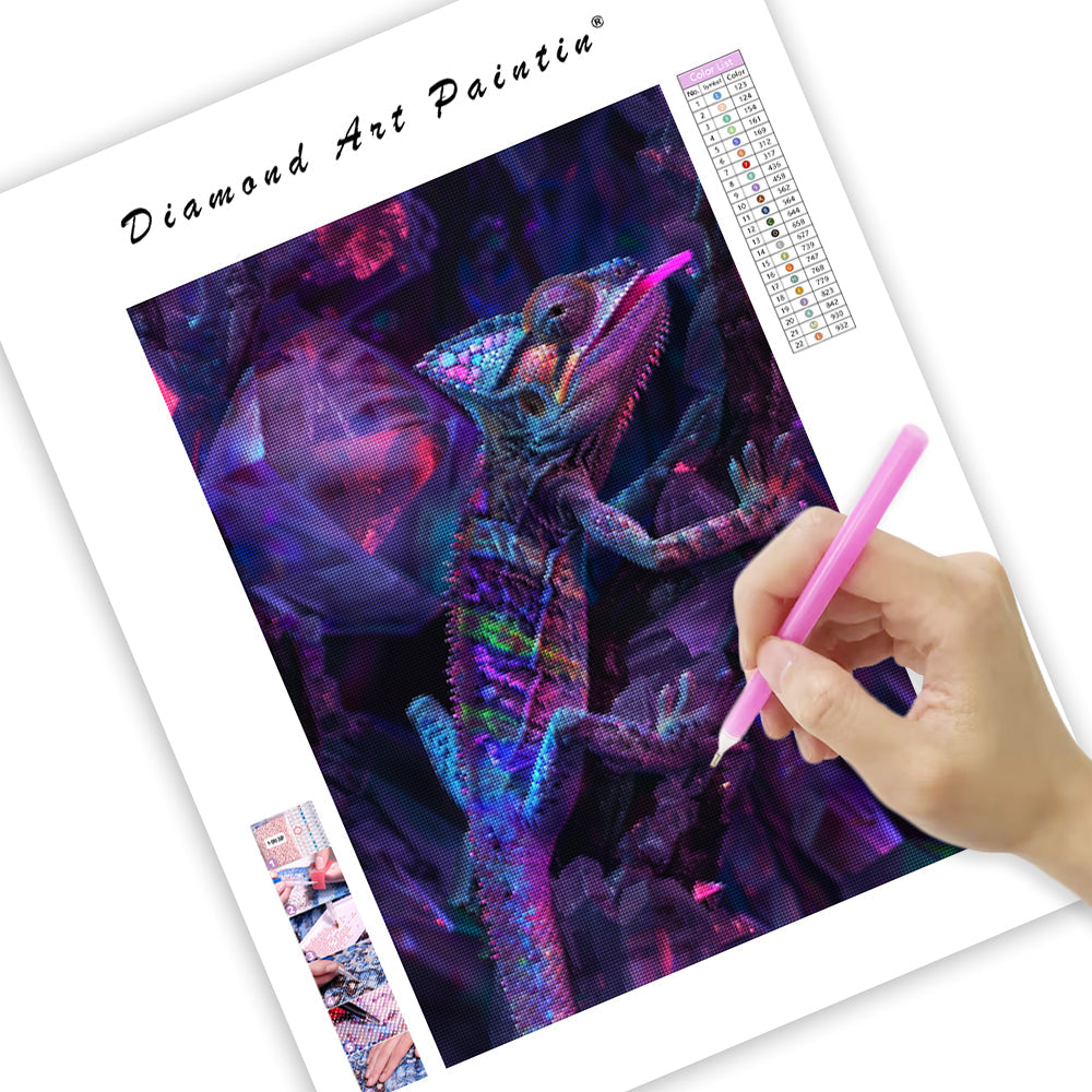 Opal Chameleon - Diamond Painting