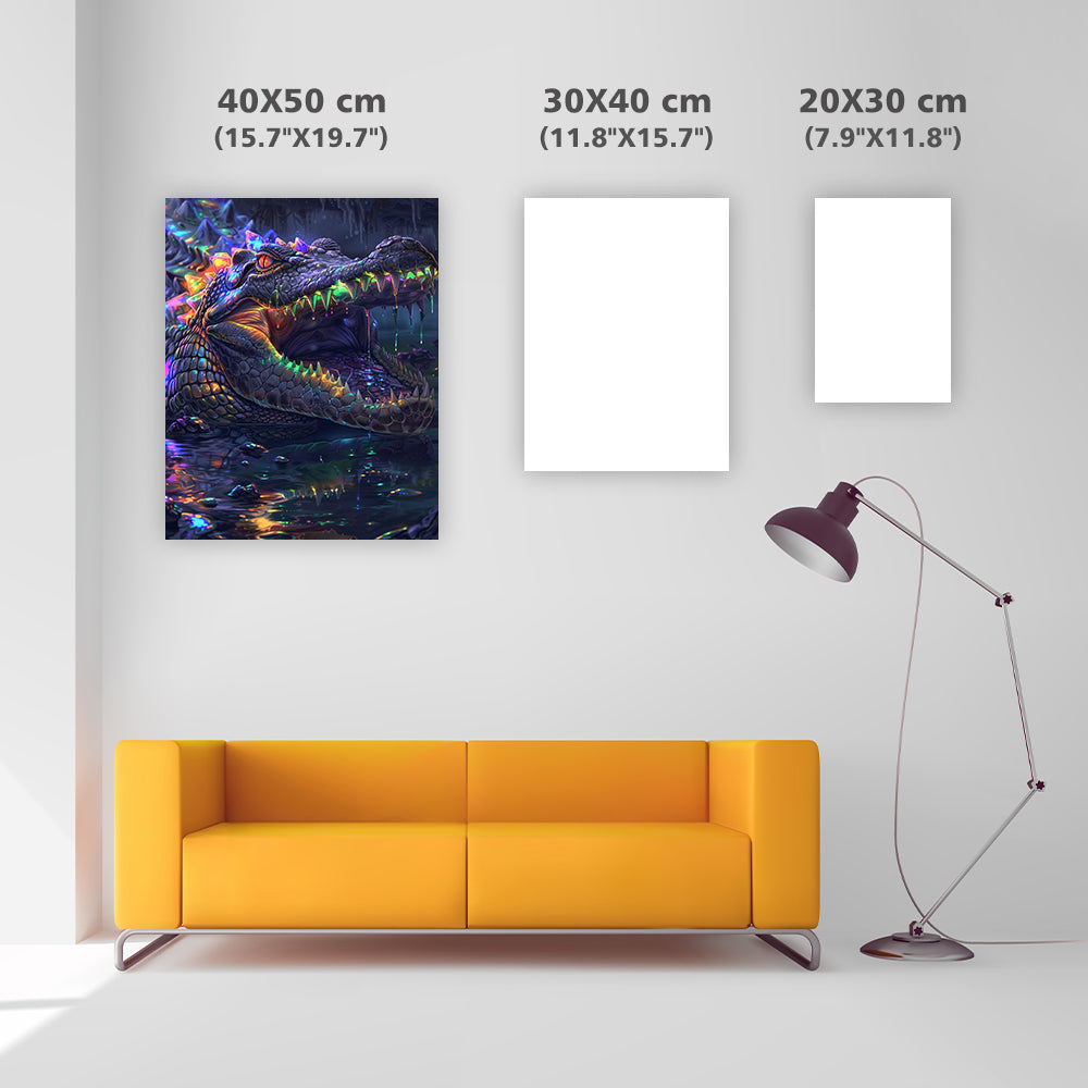 Opal Crocodile - Diamond Painting