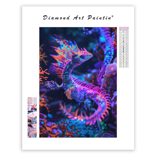 Opal Dragon - Diamond Painting