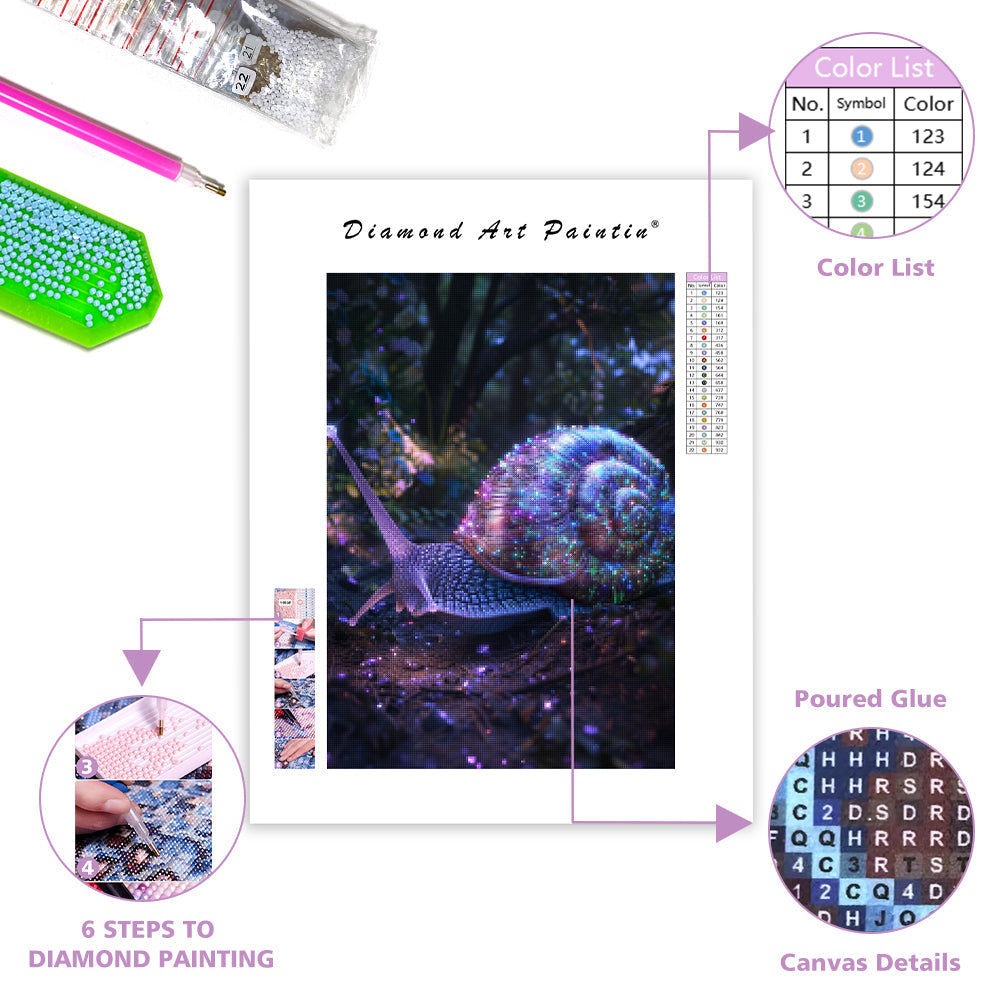 Opal Snail - Diamond Painting