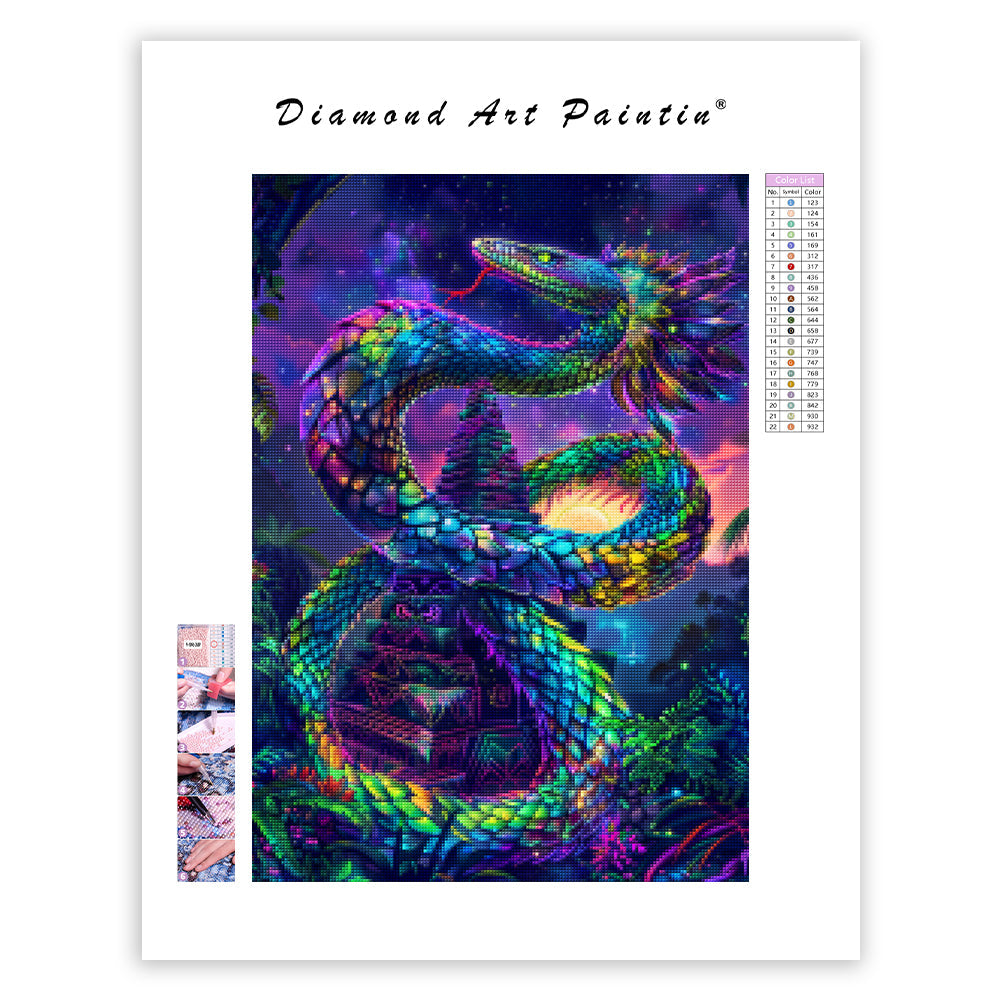 Rainbow Quetzal - Diamond Painting