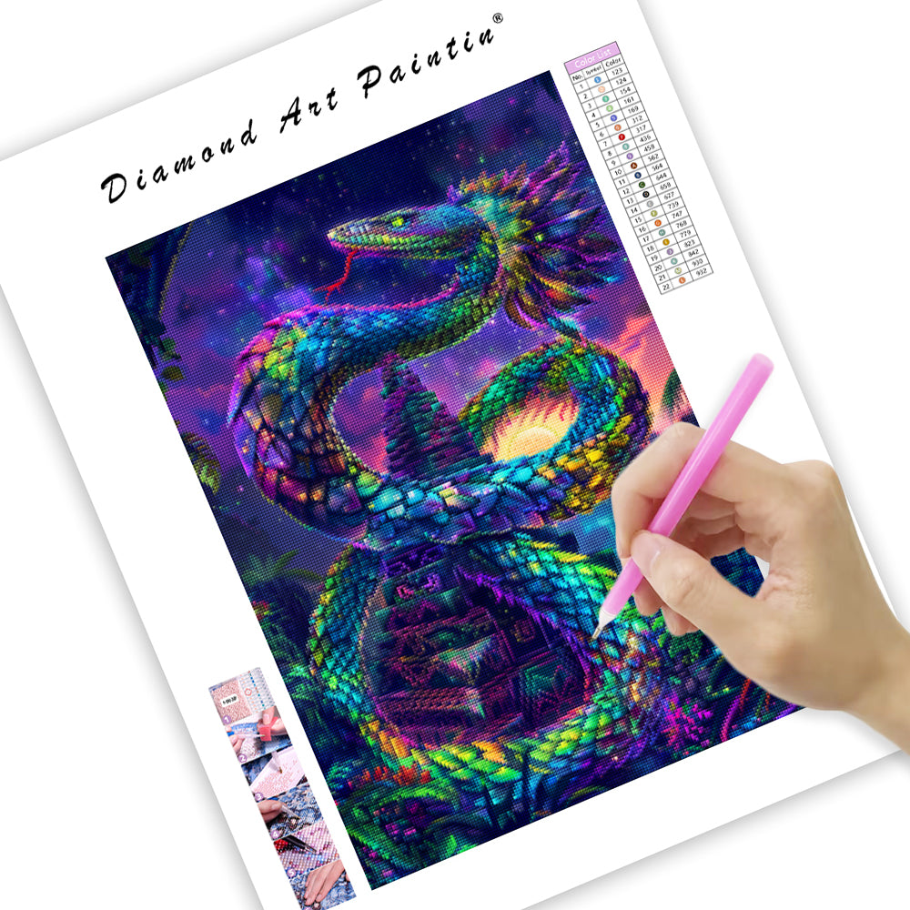 Rainbow Quetzal - Diamond Painting