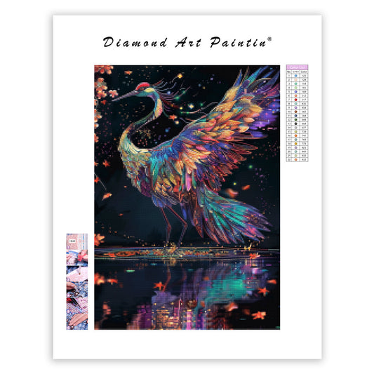 Silk Crane - Diamond Painting