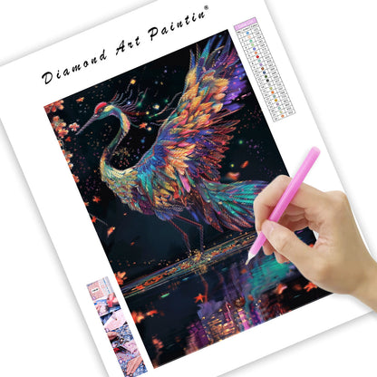 Silk Crane - Diamond Painting