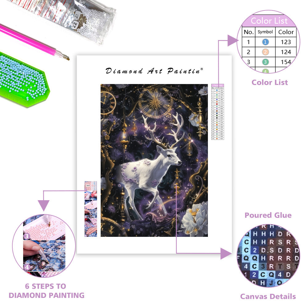 Time Stag - Diamond Painting