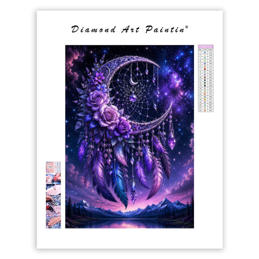 Purple Dreamcatcher - Diamond Painting