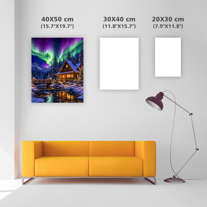 Aurora Cabin Retreat - Diamond Painting