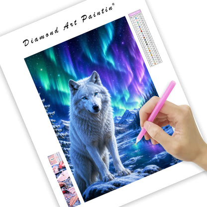 Aurora Wolf - Diamond Painting