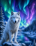 Aurora Wolf - Diamond Painting