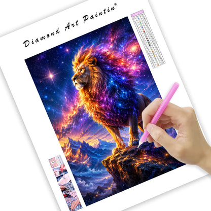 Cosmic Lion King - Diamond Painting