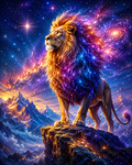 Cosmic Lion King - Diamond Painting