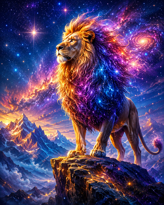 Cosmic Lion King - Diamond Painting