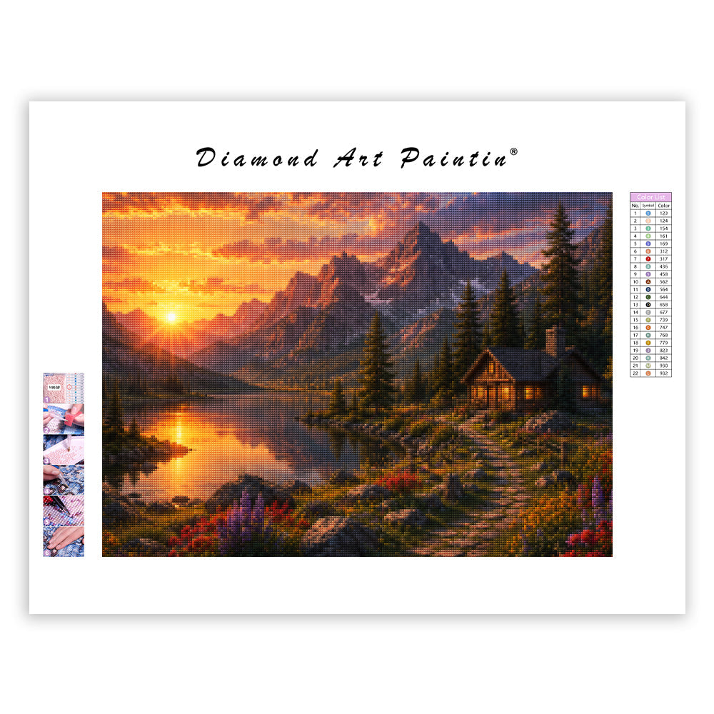 Crystal Butterfly Castle - Diamond Painting